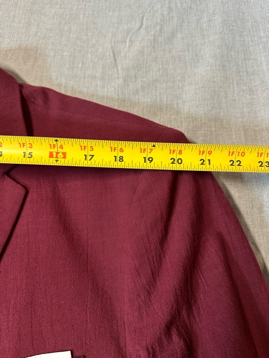 Source Unknown Men's Burdundy Two-Piece Suit Jacket & Vest - Picture 4 of 11